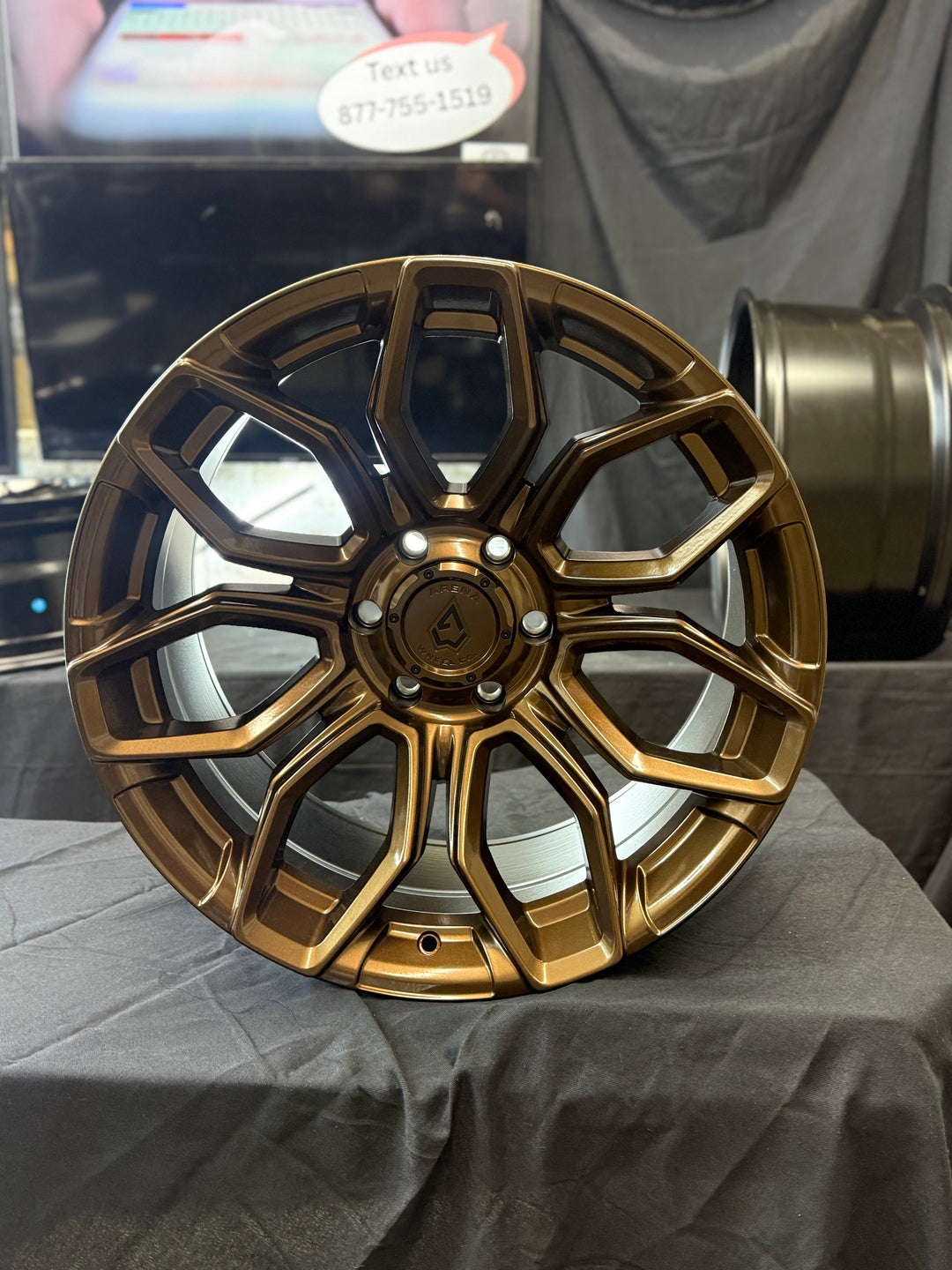 20" ARENA A116 SMOKED BRONZE FOR CHEVY COLORADO D-MAX S10 SILVERADO TAHOE SUBURBAN FORD BRONCO RANGER GMC CANYON YUKON NISSAN TITAN TOYOTA 4RUNNER FJ CRUISER  TACOMA TUNDRA