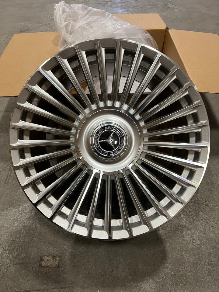 20" Mercedes Benz XL CAP WHEELS 5x112 FOR E E350 E500 CLS, 4MATIC S550 S560 S580 GLA GLC GLE EQB EQS