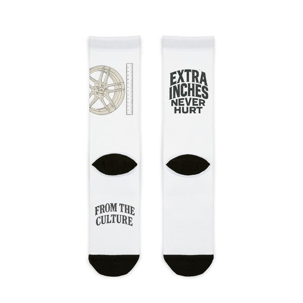 Crew Socks, Extra Inches