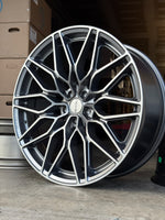 PROMO DEAL 22" NICHE GUNMETAL CALABRIA 5 5X114.3 FOR FORD MUSTANG INFINITY G35 G37 LEXUS ES CS IS300 IS350 LS400 RX300 NISSAN 350Z 370Z