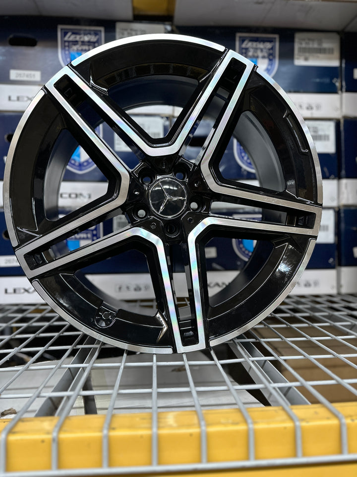20" Mercedes Benz W847 WHEELS IN GLOSS BLACK & MACHINE 5x112 FOR E E350 E500 CLS, SL, CL S550 S560 S580 S600 S63 GLA GLC GLE EQB EQS