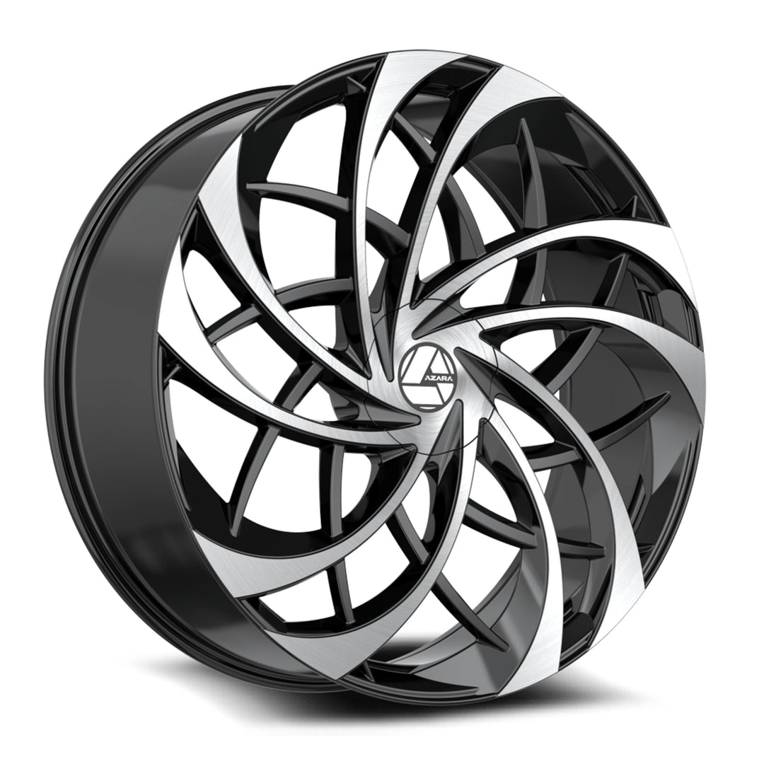 30"Black and Machined Wheel & Tire Package 6x135 6X139.7 6x5.5 FITS CADILLAC ESCALADE DENALI YUKON CHEVY SILVERADO TAHOE SUBURBAN INFINITY QX80 DODGE RAM 1500 JEEP WAGONEER NISSAN TITAN FORD F150 EXPEDITION LINCOLN NAVIGATOR