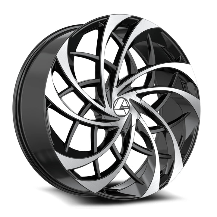 30"Black and Machined Wheel & Tire Package 6x135 6X139.7 6x5.5 FITS CADILLAC ESCALADE DENALI YUKON CHEVY SILVERADO TAHOE SUBURBAN INFINITY QX80 DODGE RAM 1500 JEEP WAGONEER NISSAN TITAN FORD F150 EXPEDITION LINCOLN NAVIGATOR