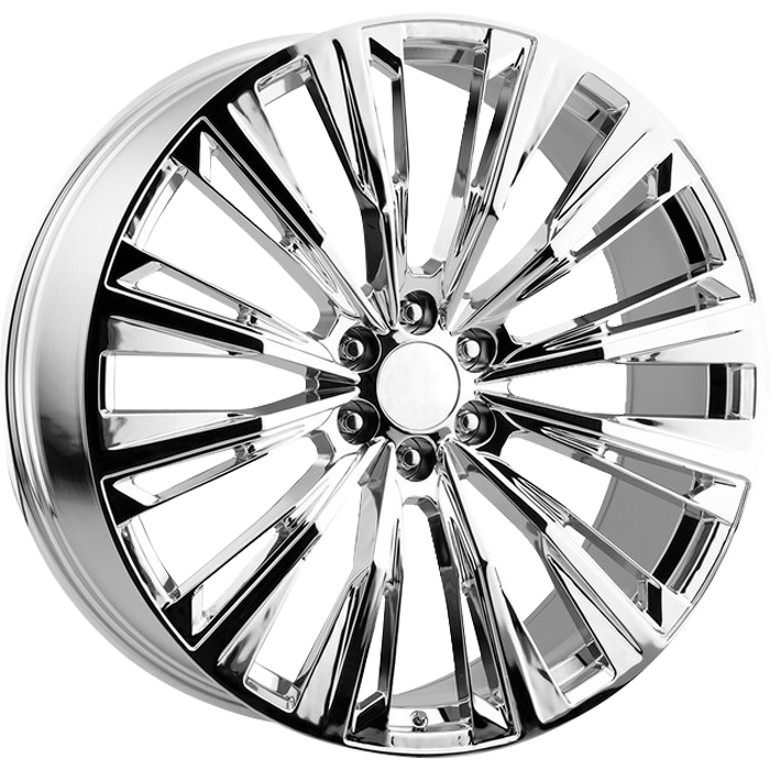 20" 22” 24” 26” C37 / RS42 Style Rep Wheels IN CHROME 6X139.7 6x5.5 FITS CADILLAC ESCALADE DENALI YUKON CHEVY SILVERADO TAHOE SUBURBAN INFINITY QX80 DODGE RAM 1500 JEEP WAGONEER NISSAN TITAN