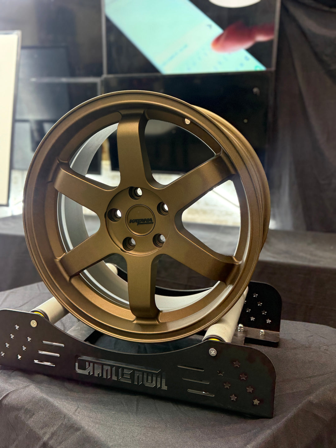 Katana 18" KR08 MATTE BRONZE 5x114.3 FOR INFINITY G35 G37 LEXUS IS300 IS350 LS400 RX300 HONDA ACCORD CIVIC PILOT TOYOTA CAMRY KIA STINGGER K5