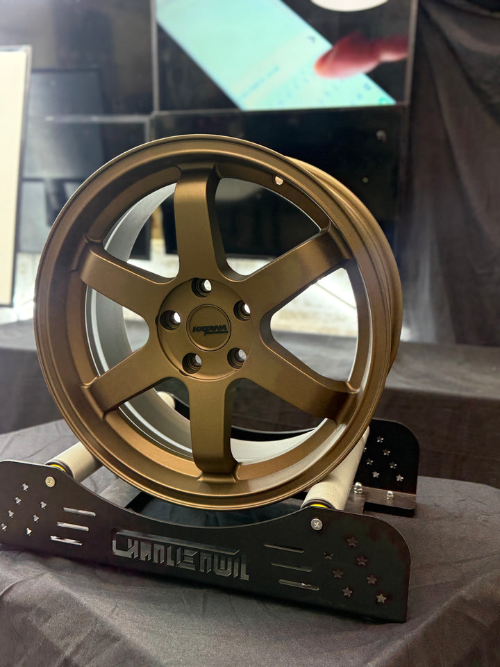 Katana 18" KR08 MATTE BRONZE 5x114.3 FOR INFINITY G35 G37 LEXUS IS300 IS350 LS400 RX300 HONDA ACCORD CIVIC PILOT TOYOTA CAMRY KIA STINGGER K5