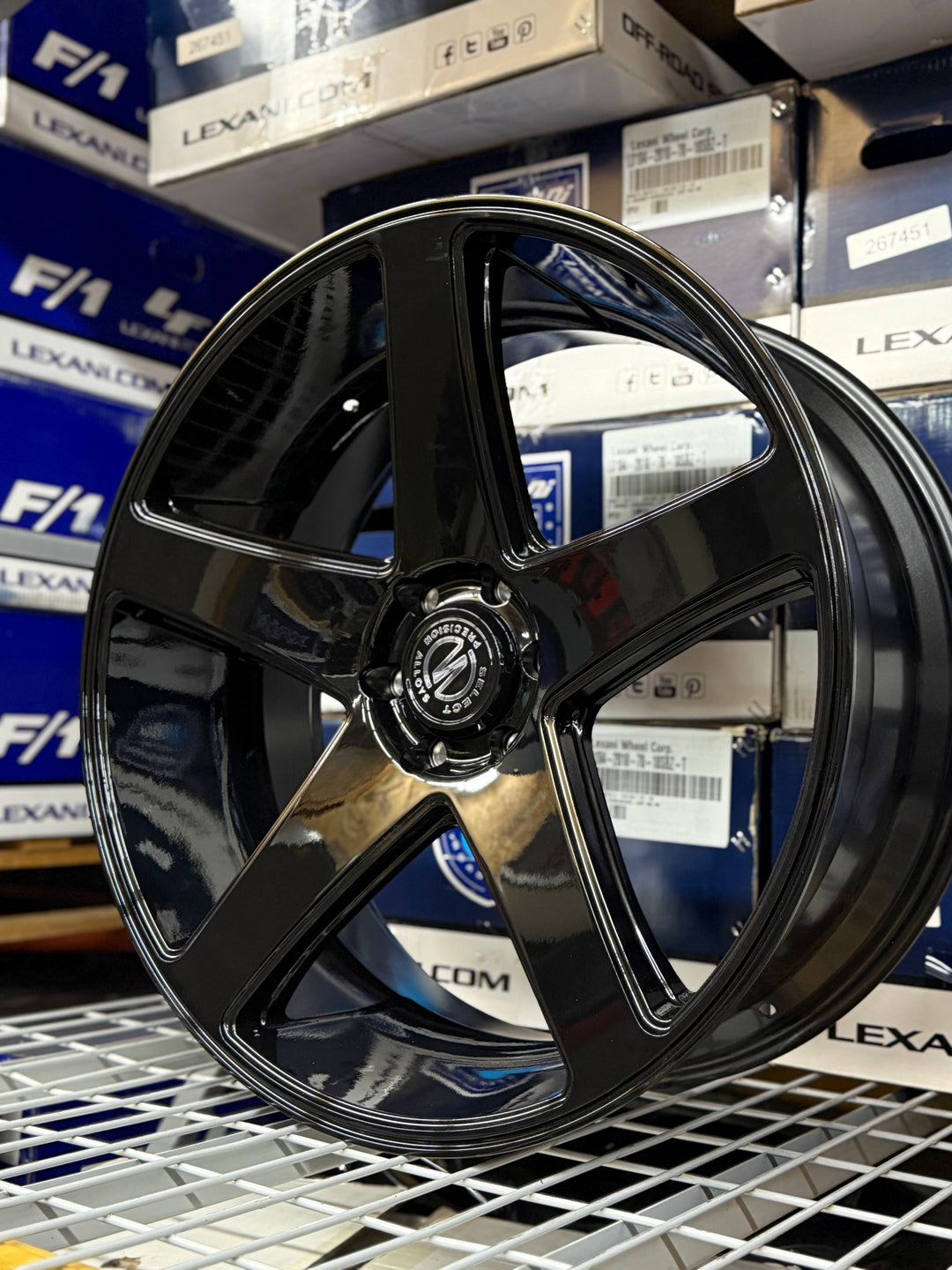 24" SELECT PRECISION S104 GLOSS BLACK WHEELS 6x135 FOR FORD F150 EXPEDITION RAPTOR LINCOLN NAVIGATOR MARK LT