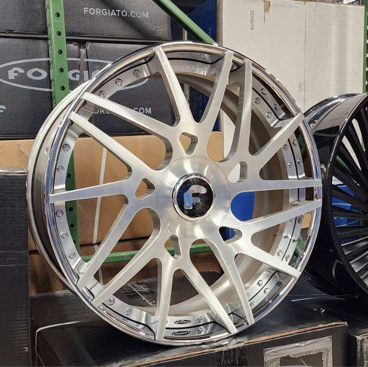24” Pre Built Forgiato 5X112 FITS AUDI A5 S5 RS5 A6 S6 RS6 A7 S7 A8 S8 MERCEDES E S S550 S560 S580 BENTLEY CONTINENTAL SPUR. 5x112 BMW 7 X5 X6