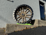 20" 20X10 LEXANI OFF ROAD XVR1 IN BRONZE W/ BEAD LOCK SIMULATOR 5x127 5x5 5x139 5x5.5 FOR CHEVY C10 TAHOE SUBURBAN JEEP GLADIATOR JEEP WRANGLER  2018 & OLDER DODGE RAM 1500 OLDER FORD BRONCO 1996 & OLDER FORD F150
