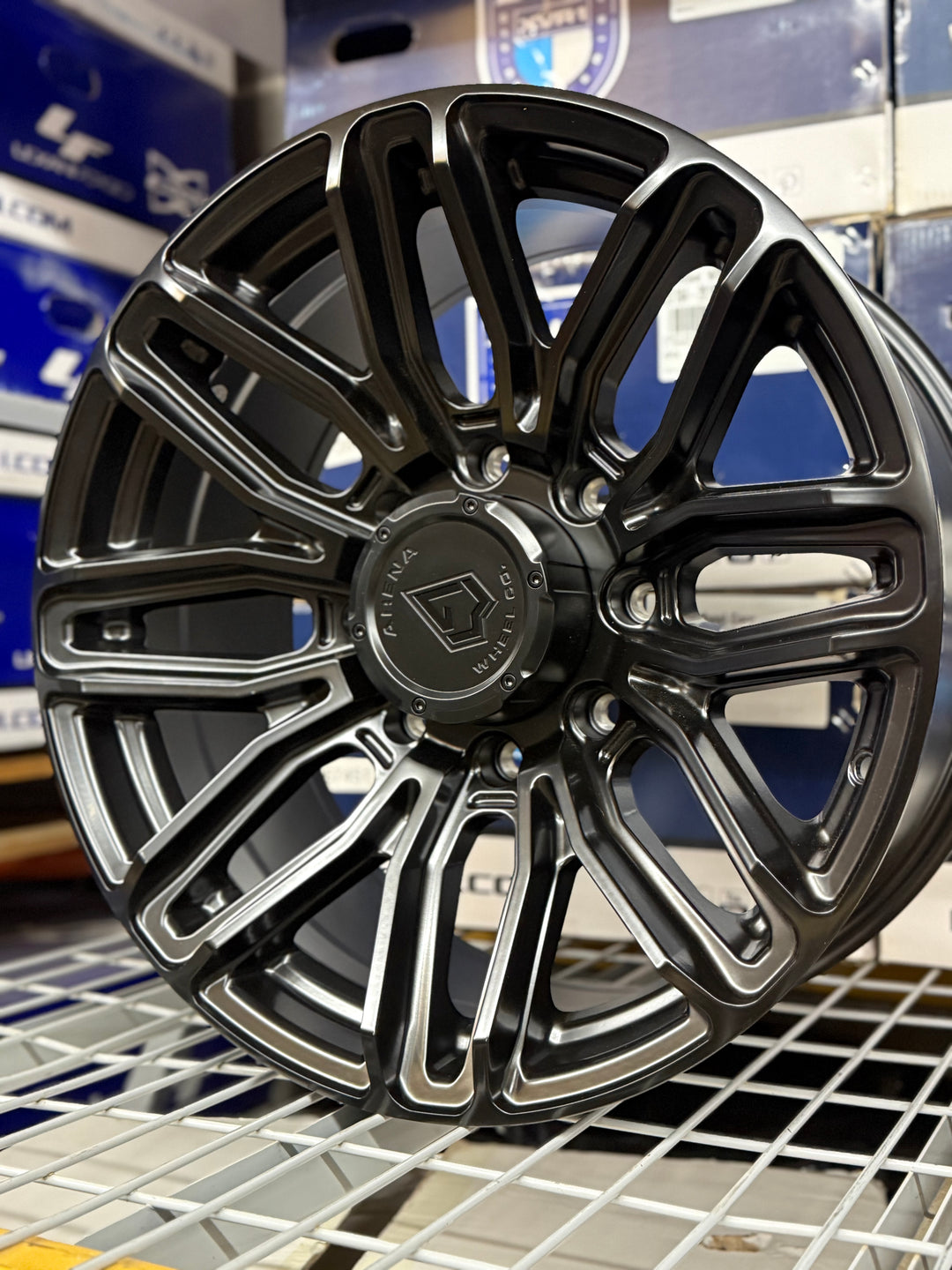 20" Arena Cobra A116 Satin Black

6X139.7 6x5.5 FITS CADILLAC ESCALADE DENALI YUKON CHEVY SILVERADO TAHOE SUBURBAN INFINITY QX80 DODGE RAM 1500 JEEP WAGONEER NISSAN TITAN TOYOTA TUNDRA TACOMA SEQUOIA 4RUNNER TESLA CYBER TRUCK FORD BRONCO