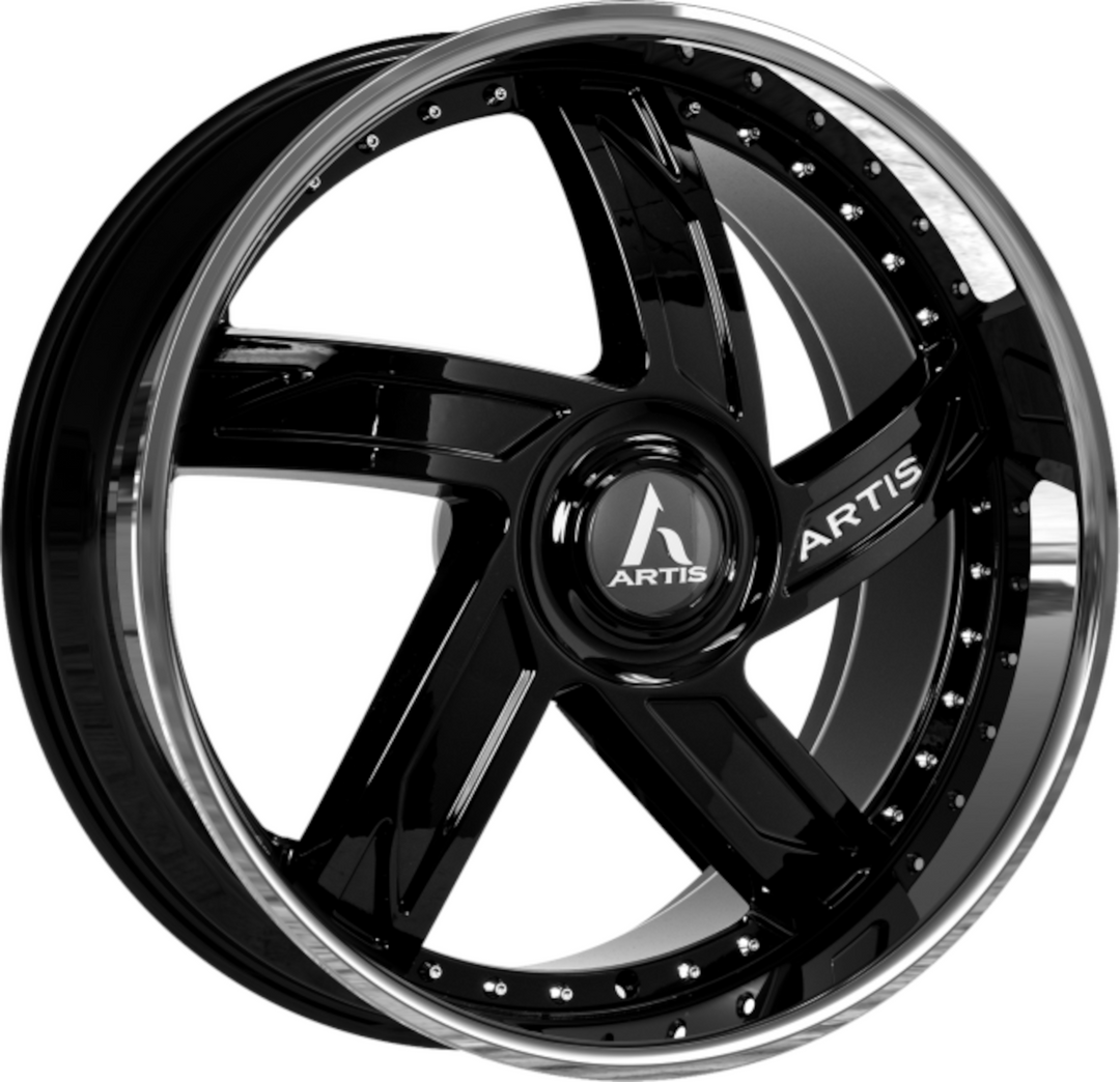 22" Black Wheels 5x5 STAGGERED FITS 5 LUG GMC YUKON CHEVY Truck SUBURBAN SIERRA 1500 C10 OBS TAHOE BUBBLE & DONK CAPRICE IMPALA