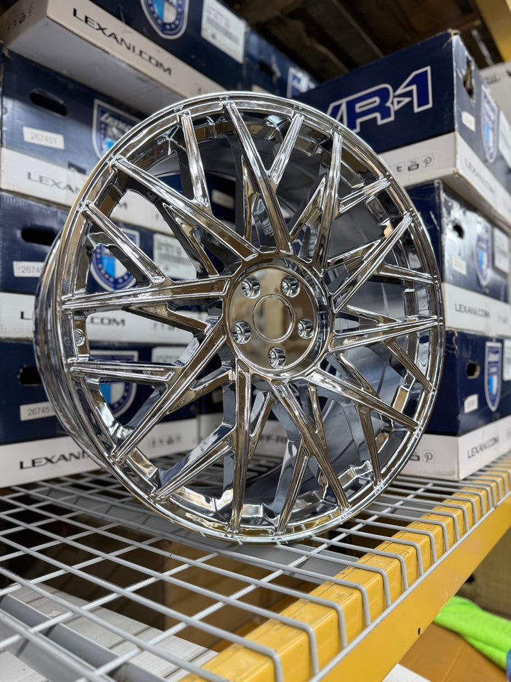 22” ECPLISE ECL101 WHEELS CHROME 5x114.3 FOR LEXUS ES GS  RX300 HUNDI FORD MUSTANG EXPLORER INFINITY G35 G37 TESLA MODLE 3 MODLE Y KIA K5 STINGER TOYOTA CAMRY AVALON NISSAN ALTIMA MAXIMA 2016^ Chevy MALIBU 2000-2013 IMPALA & MONTECARLO