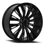 26" GM, Cadillac, Chevy RS Style Rep Wheels in Gloss Black