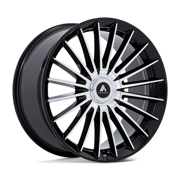 24" Black and Machined 6X139.7 6x5.5 FITS CADILLAC ESCALADE DENALI YUKON CHEVY SILVERADO TAHOE SUBURBAN INFINITY QX80 DODGE RAM 1500 JEEP WAGONEER NISSAN TITAN