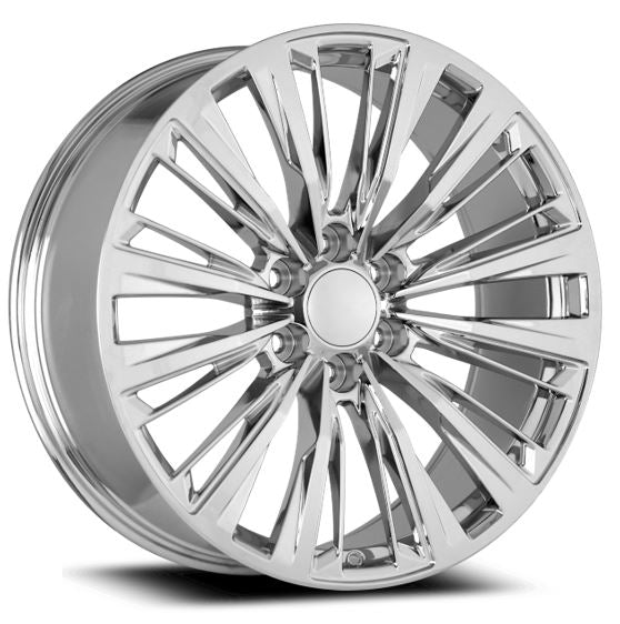 26" Chrome REPS 6X139.7 6x5.5 FITS CADILLAC ESCALADE DENALI YUKON CHEVY SILVERADO TAHOE SUBURBAN INFINITY QX80 DODGE RAM 1500 JEEP WAGONEER NISSAN TITAN