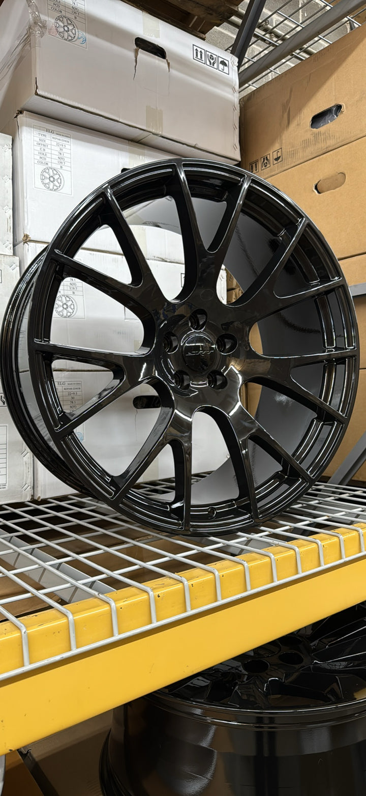 20”/22” Dodge Charger, Challenger SRT Hellcat 218 style wheels in gloss black