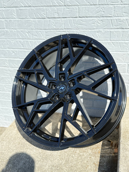PROMO PACKAGE 22” LEXANI RENZO ASCARI GLOSS BLACK 5x114.3 FOR LEXUS ES GS  RX300 HUNDI FORD MUSTANG EXPLORER INFINITY G35 G37 TESLA MODLE 3 MODLE Y KIA K5 STINGER TOYOTA CAMRY AVALON NISSAN ALTIMA MAXIMA 2016^ Chevy MALIBU 2000-2013 IMPALA & MONTECARLO
