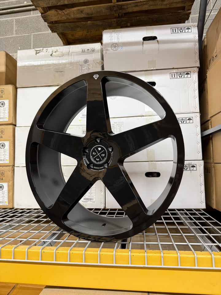 PROMO PACKAGE DEAL 24" Blaque Diamond BD15 GLOSS BLACK 5x115 FOR DODGE CHARGER CHALLENGER 392 CHRYSLER 300 SRT8