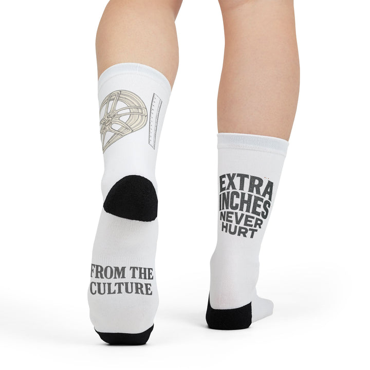 Crew Socks, Extra Inches