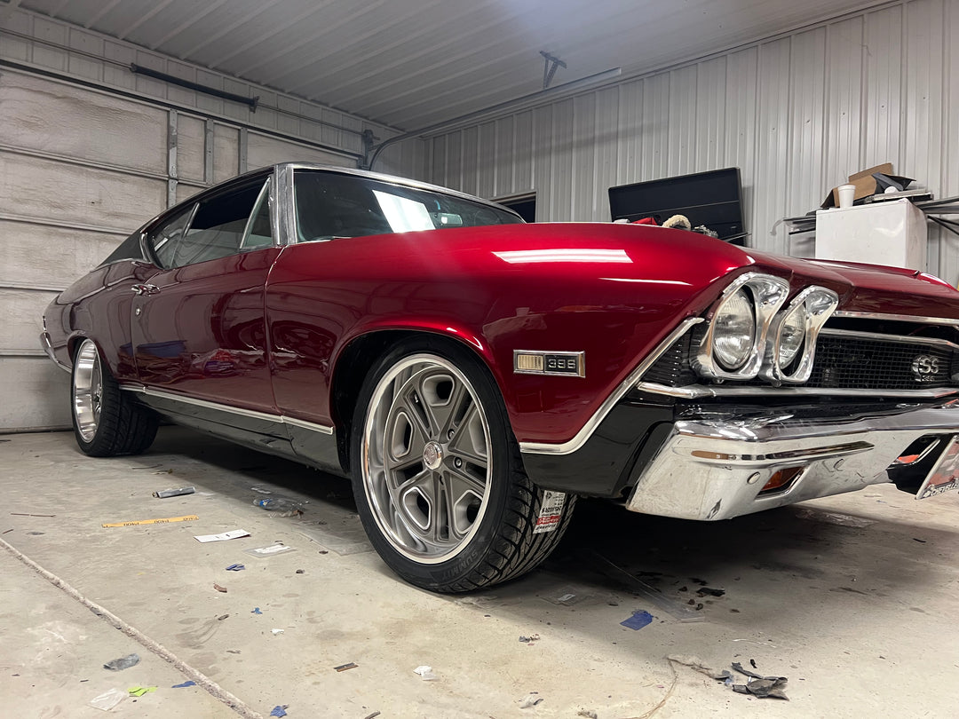 17” RESTO WHEEL DELRAY R102 Texture Gun Metal Center Milled Window W/ Diamond Cut Lip (5x114.3 5x4.5) FITS 70s CHARGER CHALLENGER Ford MUSTANG RANGER COUGAR