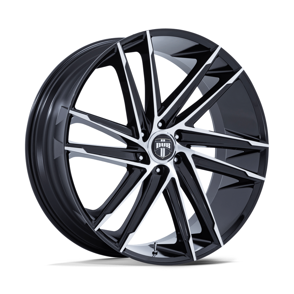 24" Black and Machined 6X139.7 6x5.5 FITS CADILLAC ESCALADE DENALI YUKON CHEVY SILVERADO TAHOE SUBURBAN INFINITY QX80 DODGE RAM 1500 JEEP WAGONEER NISSAN TITAN