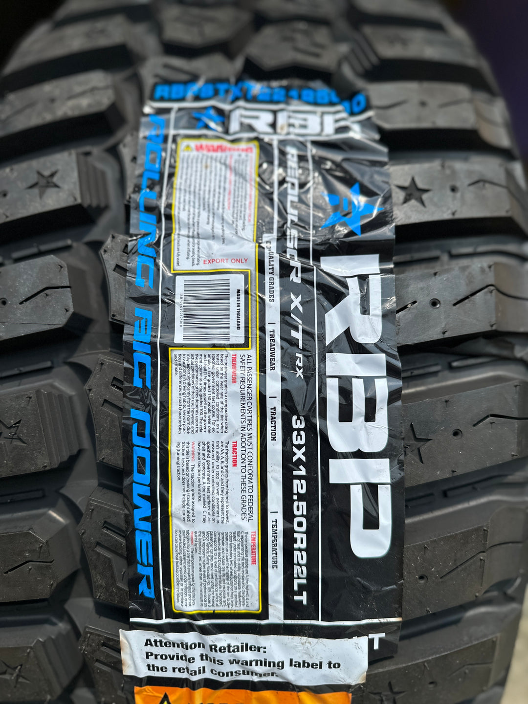 33x12.50R22 Rolling Big Power X/T RX