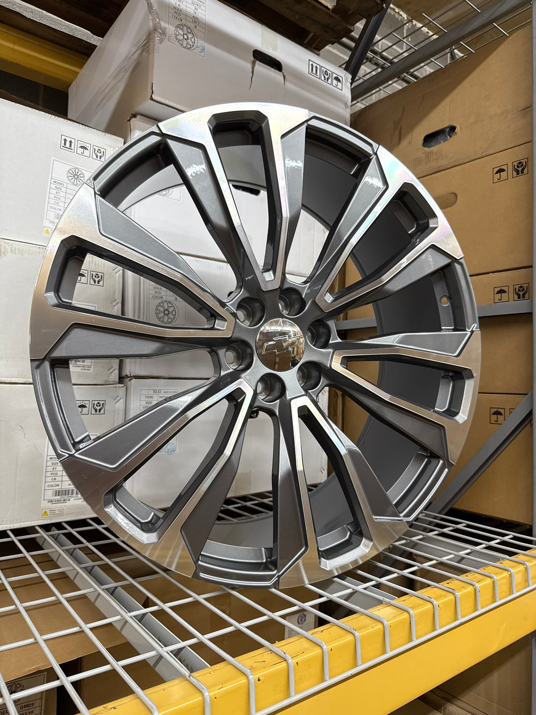 26x10 GunMetal Machined Rep204 6X139.7 6x5.5 FITS CADILLAC ESCALADE DENALI YUKON CHEVY SILVERADO TAHOE SUBURBAN INFINITY QX80 DODGE RAM 1500 JEEP WAGONEER NISSAN TITAN