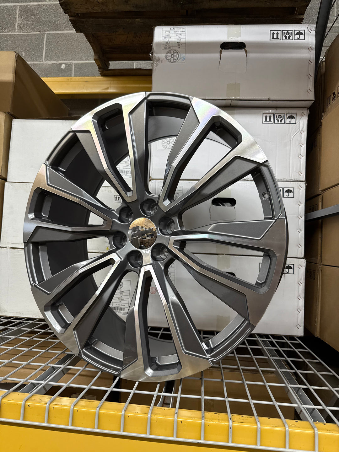 26x10 GunMetal Machined Rep204 6X139.7 6x5.5 FITS CADILLAC ESCALADE DENALI YUKON CHEVY SILVERADO TAHOE SUBURBAN INFINITY QX80 DODGE RAM 1500 JEEP WAGONEER NISSAN TITAN