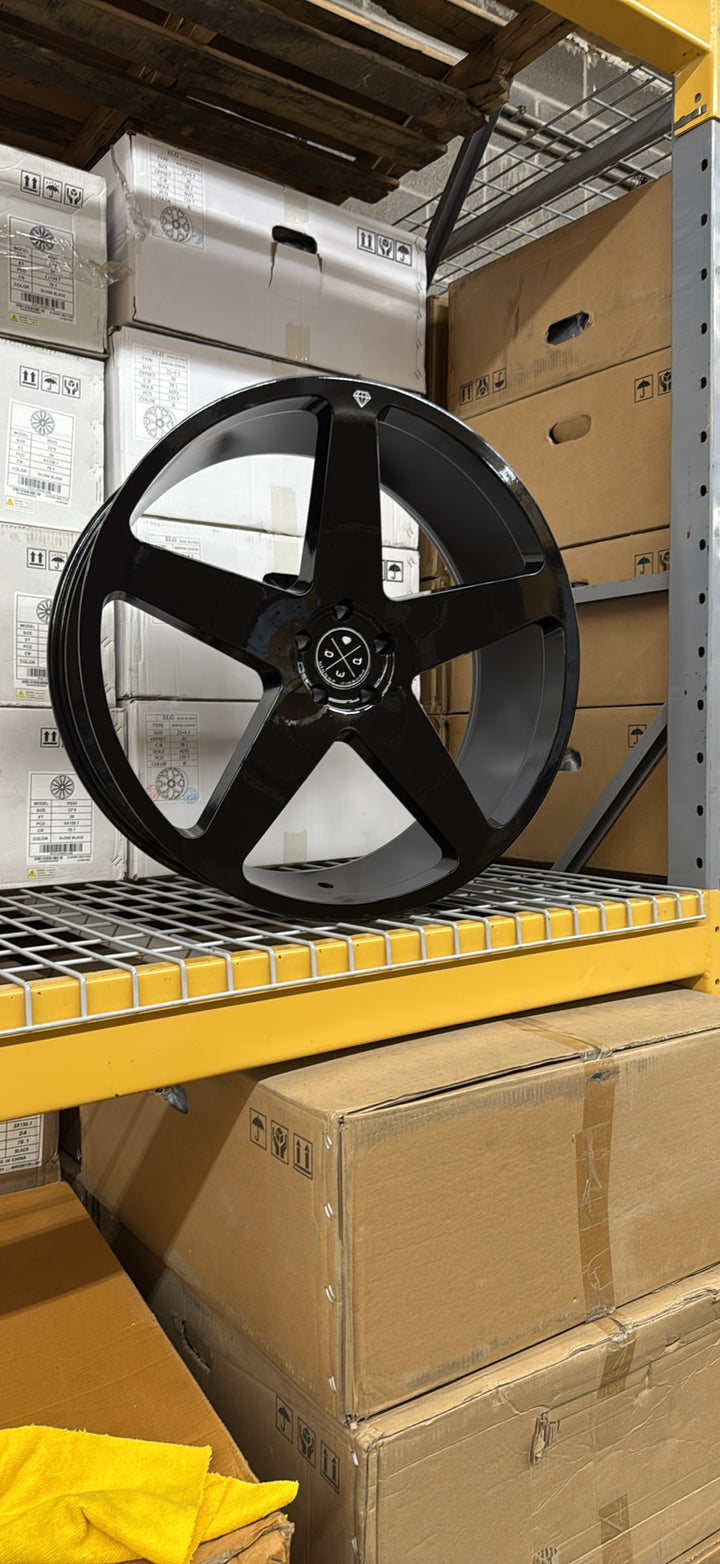 PROMO PACKAGE DEAL 24" Blaque Diamond BD15 GLOSS BLACK 5x115 FOR DODGE CHARGER CHALLENGER 392 CHRYSLER 300 SRT8