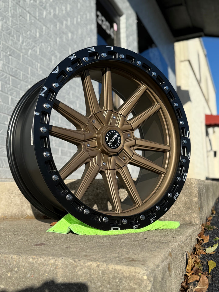 20” 20x10 LEXANI XVR1 BRONZE 6x135 6X139.7 6x5.5 FOR CADILLAC ESCALADE DENALI YUKON CHEVY SILVERADO TAHOE SUBURBAN SIERRA DODGE RAM 1500 JEEP WAGONEER NISSAN TITAN TOYOTA TUNDRA TACOMA SEQUOIA 4RUNNER TESLA CYBER TRUCK FORD BRONCO FORD F150 EXPEDITION