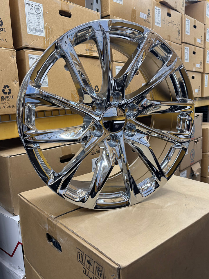 20" 22” 24” 26” GM 205 / 390 Style Rep Wheels IN CHROME 6X139.7 6x5.5 FITS CADILLAC ESCALADE DENALI YUKON CHEVY SILVERADO TAHOE SUBURBAN INFINITY QX80 DODGE RAM 1500 JEEP WAGONEER NISSAN TITAN