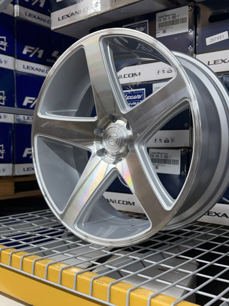 24" SELECT PRECISION S104 BRUSHED MACHINE WHEELS 6X139.7 6x5.5 FITS CADILLAC ESCALADE DENALI YUKON CHEVY SILVERADO TAHOE SUBURBAN INFINITY QX80 DODGE RAM 1500 JEEP WAGONEER NISSAN TITAN TOYOTA TUNDRA SEQUOI