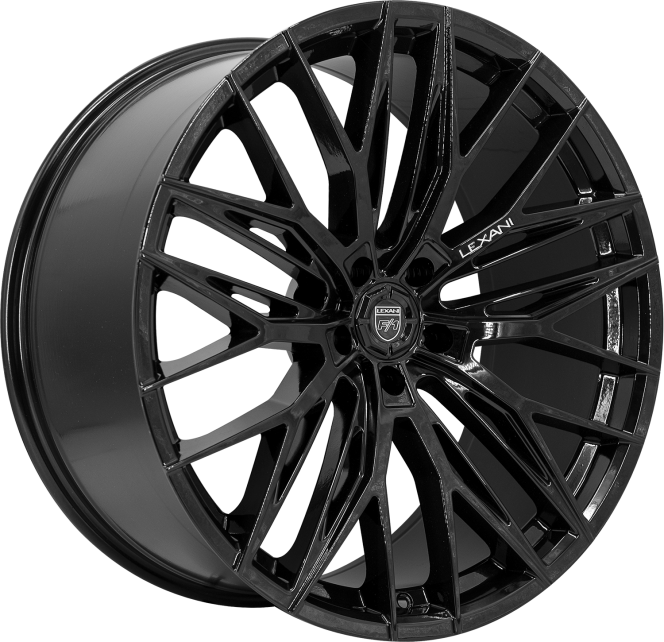 19"/ 20" Combo wheels for 2020^ C8 Corvette in Gloss Black, Black &amp; Machine, 2 tone , black and Red