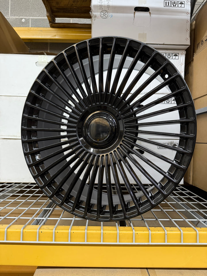 24" AZAD SLNG1 GLOSS BLACK 5x115 5x120 FOR DODGE CHARGER CHALLENGER 392 CHRYSLER 300 SRT8 CHEVY CAMARO ROVER RANGE ROVER HSE SPORT LEXUS LS BMW X5 X6