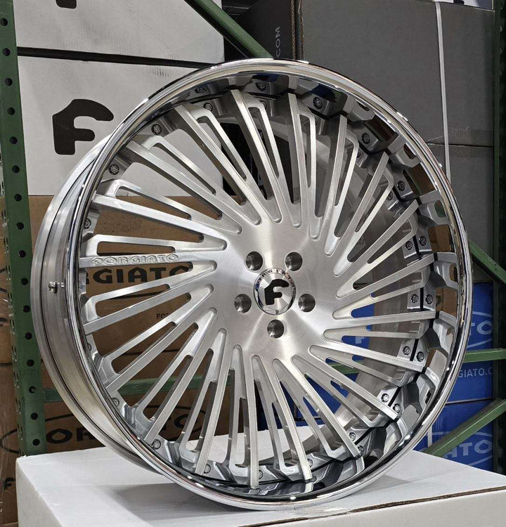 24” Pre Built Forgiato 5X112 FITS AUDI A5 S5 RS5 A6 S6 RS6 A7 S7 A8 S8 MERCEDES E S S550 S560 S580 BENTLEY CONTINENTAL SPUR. 5x112 BMW 7 X5 X6