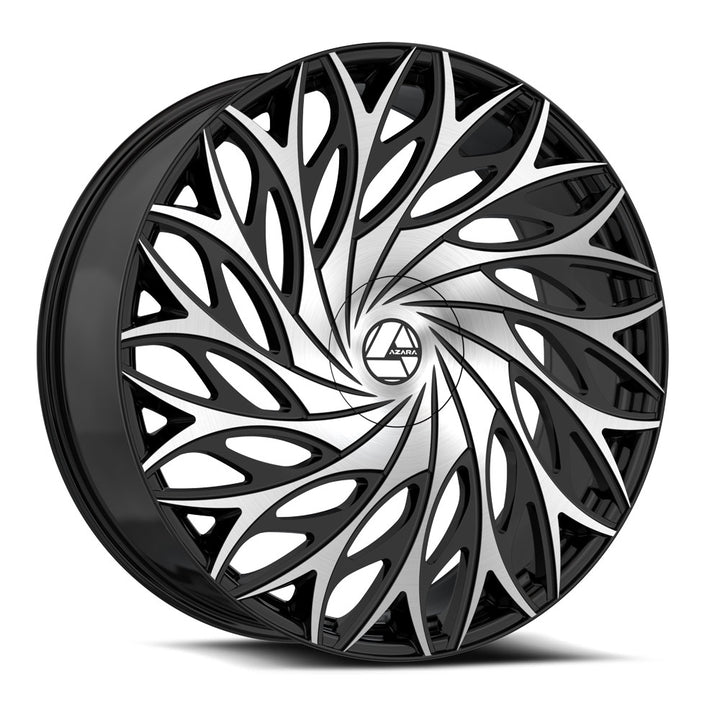 30"Black and Machined Wheel & Tire Package 6x135 6X139.7 6x5.5 FITS CADILLAC ESCALADE DENALI YUKON CHEVY SILVERADO TAHOE SUBURBAN INFINITY QX80 DODGE RAM 1500 JEEP WAGONEER NISSAN TITAN FORD F150 EXPEDITION LINCOLN NAVIGATOR