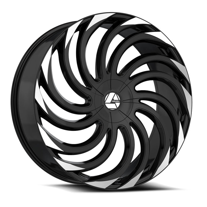 30"Black and Machined Wheel & Tire Package 6x135 6X139.7 6x5.5 FITS CADILLAC ESCALADE DENALI YUKON CHEVY SILVERADO TAHOE SUBURBAN INFINITY QX80 DODGE RAM 1500 JEEP WAGONEER NISSAN TITAN FORD F150 EXPEDITION LINCOLN NAVIGATOR