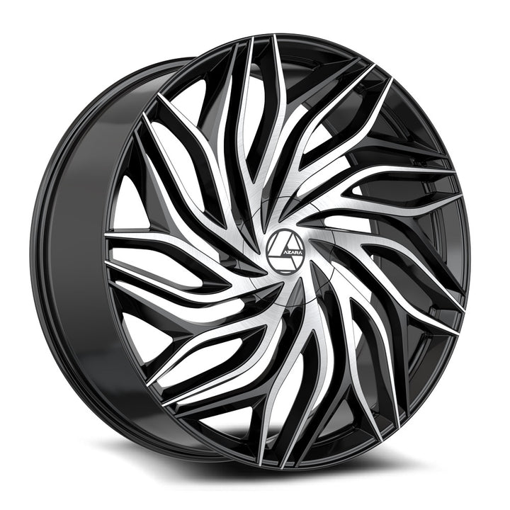 30"Black and Machined Wheel & Tire Package 6x135 6X139.7 6x5.5 FITS CADILLAC ESCALADE DENALI YUKON CHEVY SILVERADO TAHOE SUBURBAN INFINITY QX80 DODGE RAM 1500 JEEP WAGONEER NISSAN TITAN FORD F150 EXPEDITION LINCOLN NAVIGATOR