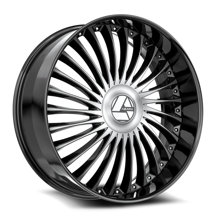 30"Black and Machined Wheel & Tire Package 6x135 6X139.7 6x5.5 FITS CADILLAC ESCALADE DENALI YUKON CHEVY SILVERADO TAHOE SUBURBAN INFINITY QX80 DODGE RAM 1500 JEEP WAGONEER NISSAN TITAN FORD F150 EXPEDITION LINCOLN NAVIGATOR