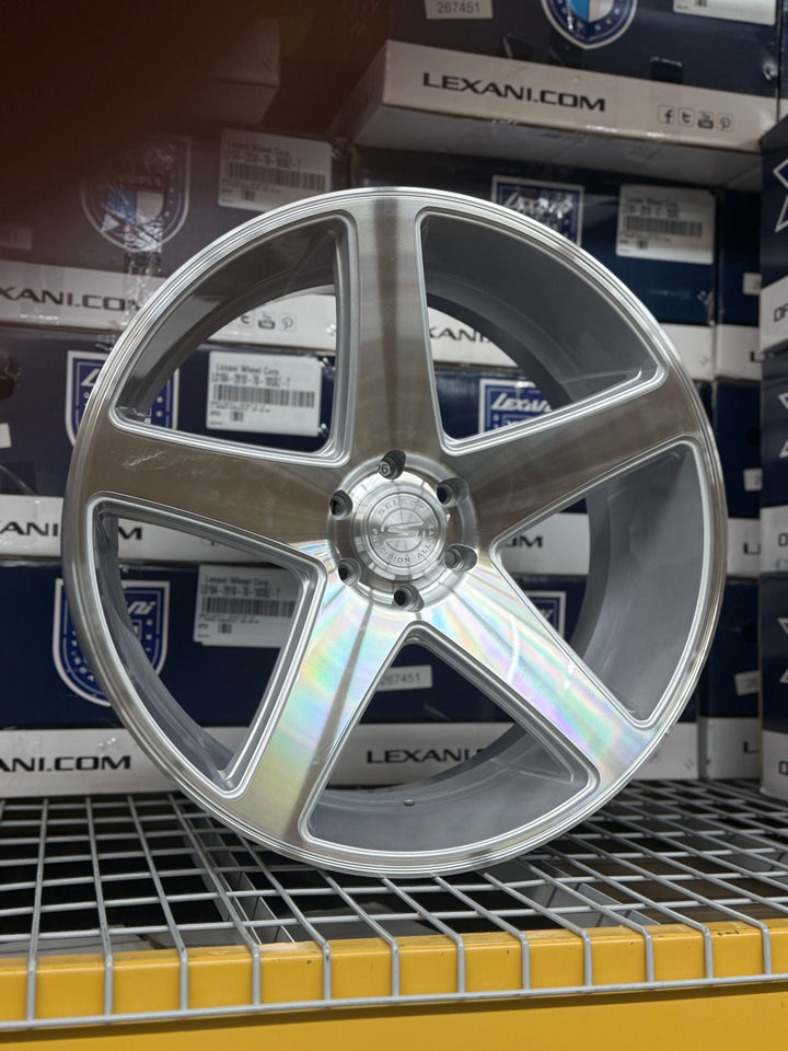 24" SELECT PRECISION S104 BRUSHED MACHINE WHEELS 6X139.7 6x5.5 FITS CADILLAC ESCALADE DENALI YUKON CHEVY SILVERADO TAHOE SUBURBAN INFINITY QX80 DODGE RAM 1500 JEEP WAGONEER NISSAN TITAN TOYOTA TUNDRA SEQUOI