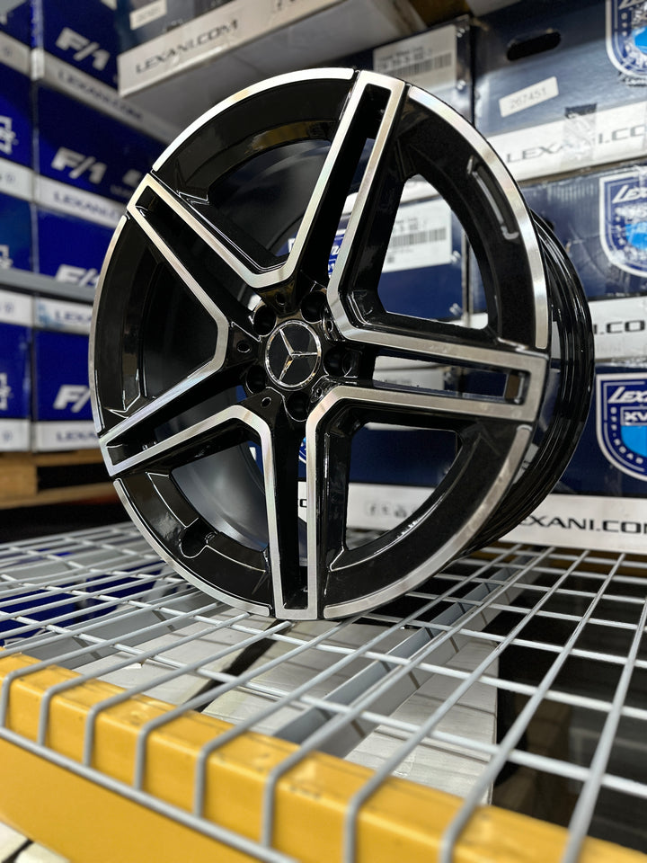 20" Mercedes Benz W847 WHEELS IN GLOSS BLACK & MACHINE 5x112 FOR E E350 E500 CLS, SL, CL S550 S560 S580 S600 S63 GLA GLC GLE EQB EQS
