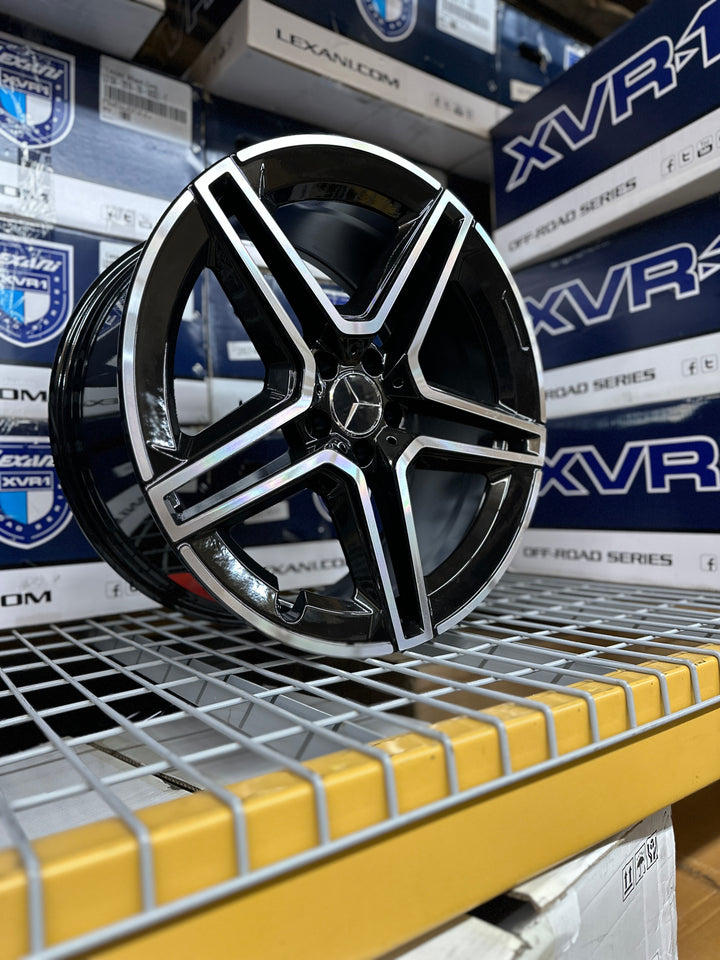 20" Mercedes Benz W847 WHEELS IN GLOSS BLACK & MACHINE 5x112 FOR E E350 E500 CLS, SL, CL S550 S560 S580 S600 S63 GLA GLC GLE EQB EQS