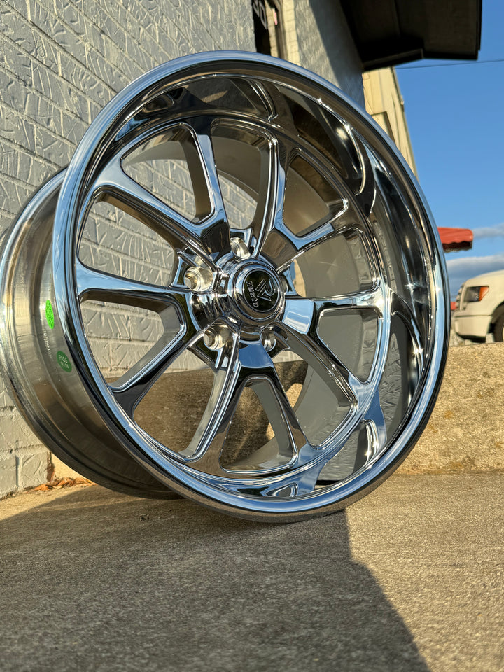 18" Resto Laguna R101 Chrome(5x4.75 5x120) FITS 1960s & 1980s IMPALA 1960s to 1980s CAMARO CHEVELLE CUTLASS MONTE CARLO Chevy S10 BLAZER