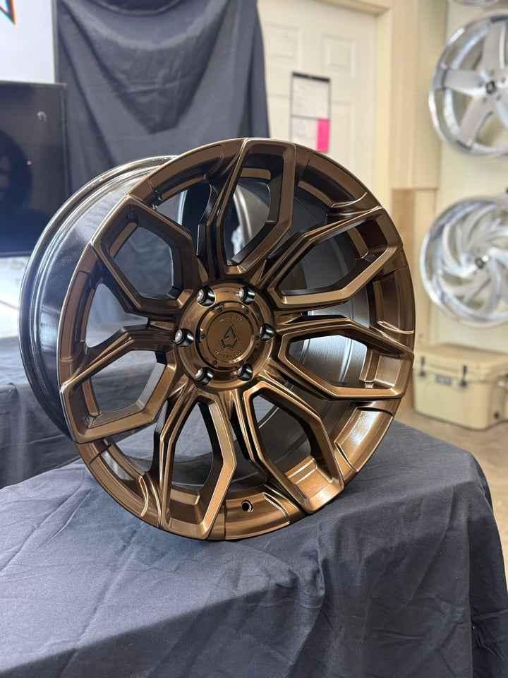 20" ARENA A116 SMOKED BRONZE FOR CHEVY COLORADO D-MAX S10 SILVERADO TAHOE SUBURBAN FORD BRONCO RANGER GMC CANYON YUKON NISSAN TITAN TOYOTA 4RUNNER FJ CRUISER  TACOMA TUNDRA