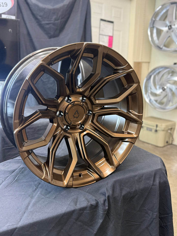 20" ARENA A116 SMOKED BRONZE FOR CHEVY COLORADO D-MAX S10 SILVERADO TAHOE SUBURBAN FORD BRONCO RANGER GMC CANYON YUKON NISSAN TITAN TOYOTA 4RUNNER FJ CRUISER  TACOMA TUNDRA