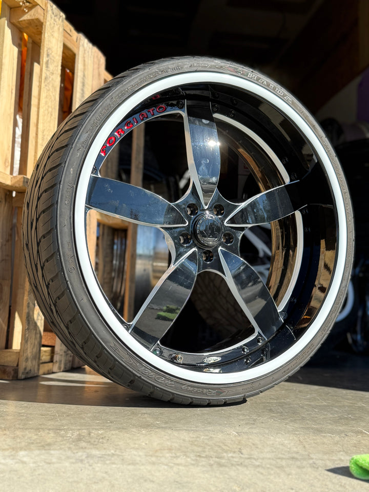 24X9/10 5X115 STAGGERED FORGIATO'S FOR DODGE CHARGER CHALLENGER 392 HELLCAT DAYTONA