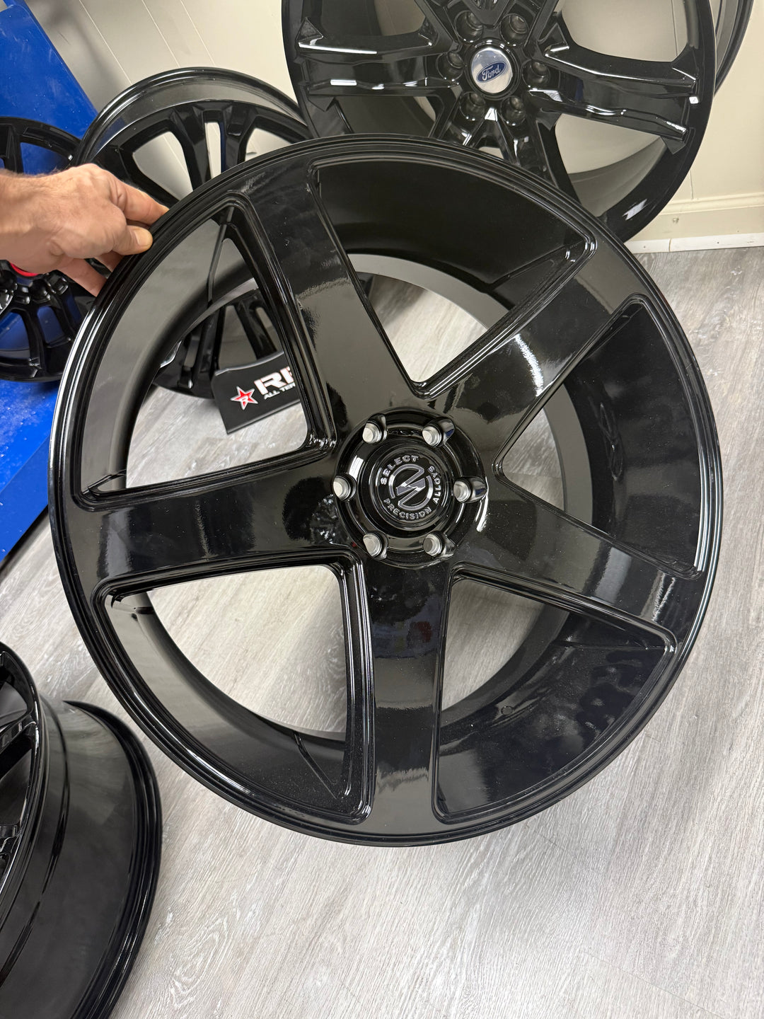 24" SELECT PRECISION S104 GLOSS BLACK WHEELS 6x135 FOR FORD F150 EXPEDITION RAPTOR LINCOLN NAVIGATOR MARK LT