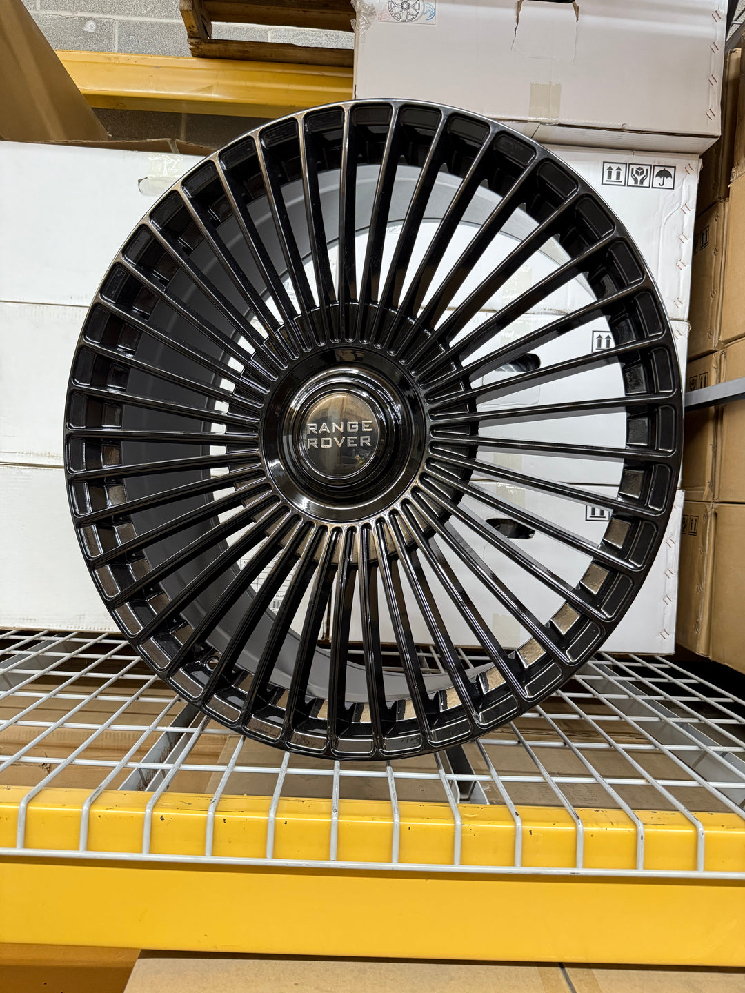 24" SLNG1 Gloss Black XL floating caps. 5x120/5x127