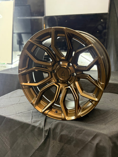 20" ARENA A116 SMOKED BRONZE FOR CHEVY COLORADO D-MAX S10 SILVERADO TAHOE SUBURBAN FORD BRONCO RANGER GMC CANYON YUKON NISSAN TITAN TOYOTA 4RUNNER FJ CRUISER  TACOMA TUNDRA