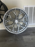 20" DOLCE ARIA SILVER MACHINED FACE 5X114.3 FOR LEXUS ES GS IS300 IS350 LS400 RX300 NISSAN 350Z 370Z FORD MUSTANG INFINITY G35 G37